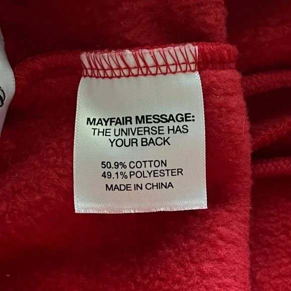 The Mayfair Group Somebody Loves You Red Sweat Drawstring Shorts Size  XS - Picture 7 of 8